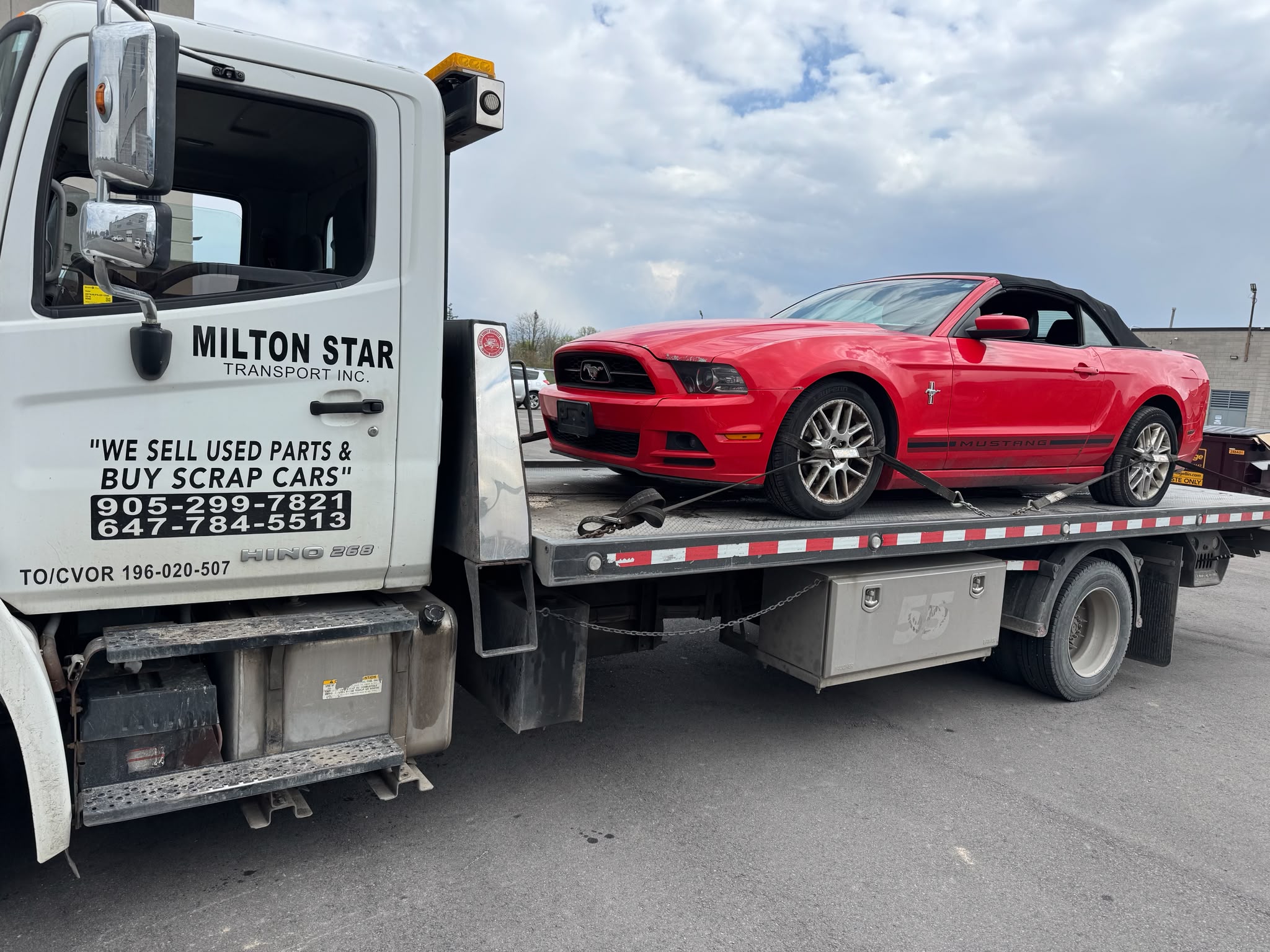 Milton Star Transport towing Hamilton